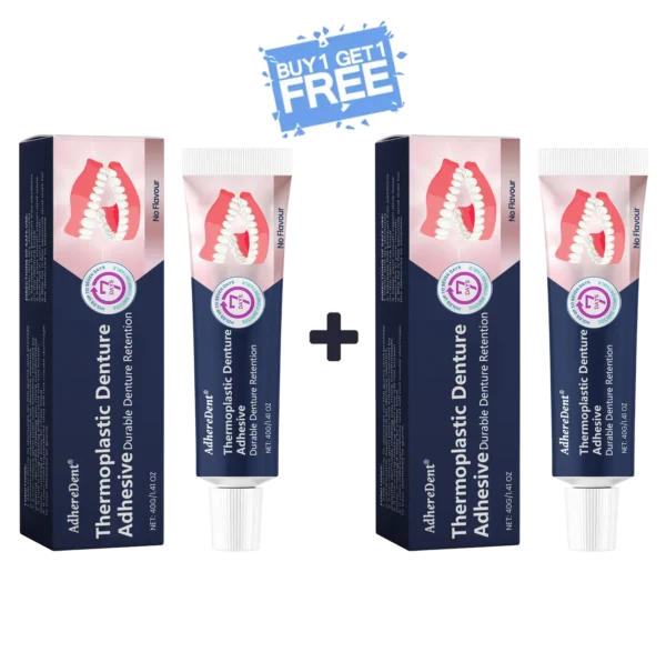 AdhereDent®  Thermoplastic Denture Adhesive ⏳ Durable Denture Retention
