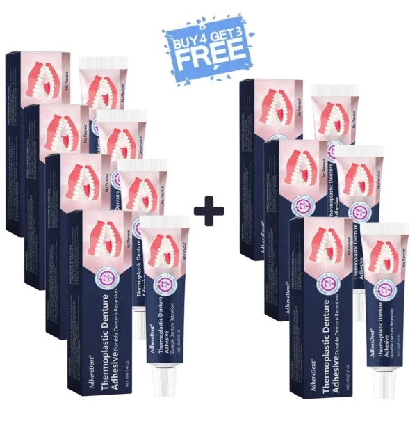 AdhereDent®  Thermoplastic Denture Adhesive ⏳ Durable Denture Retention