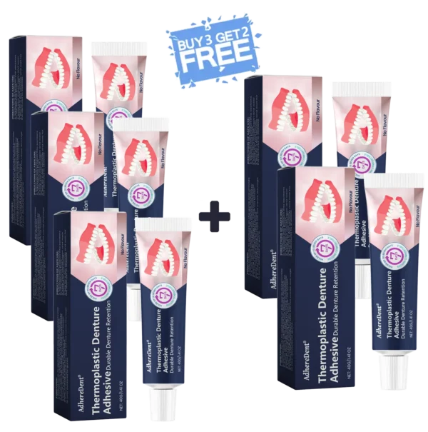 AdhereDent®  Thermoplastic Denture Adhesive ⏳ Durable Denture Retention