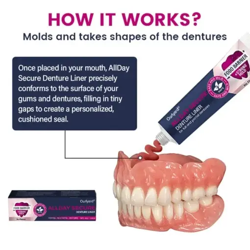 Ourlyard® AllDay Secure Denture Liner
