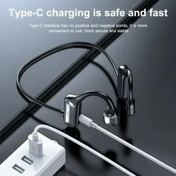 YUNPSO Bone Conduction Smart Hearing Aid Bluetooth Earphones